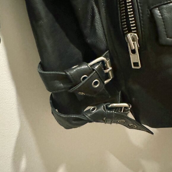 OAK NYC Buttery Soft Black Leather Moto – Premium Designer Biker Jacket - Picture 3 of 6